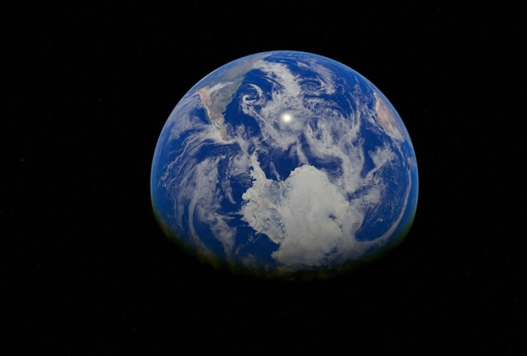 antarctica viewed from space