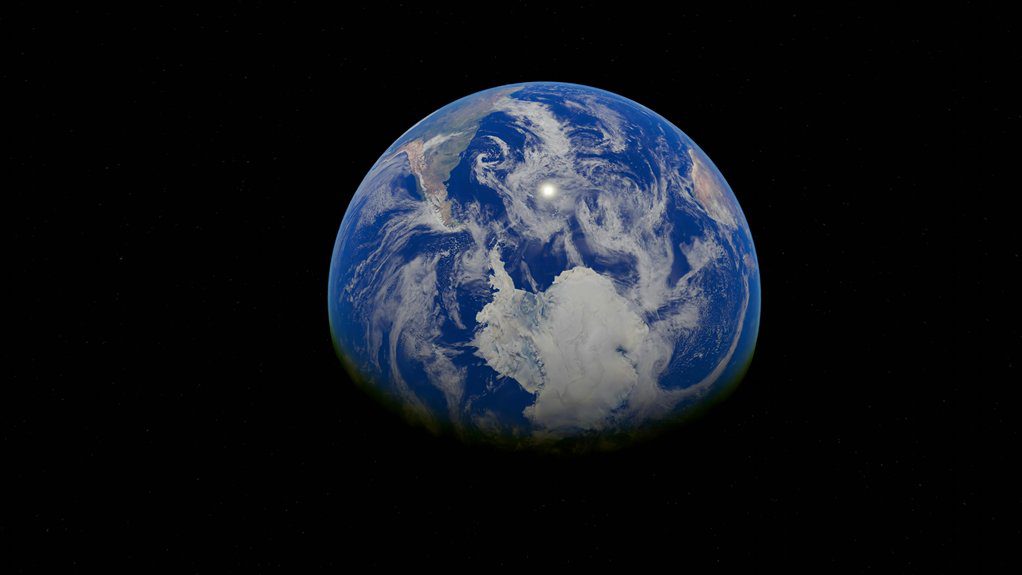 antarctica viewed from space