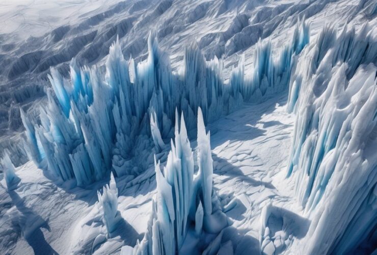 creating a frozen landscape