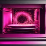 microwave sparks from metal