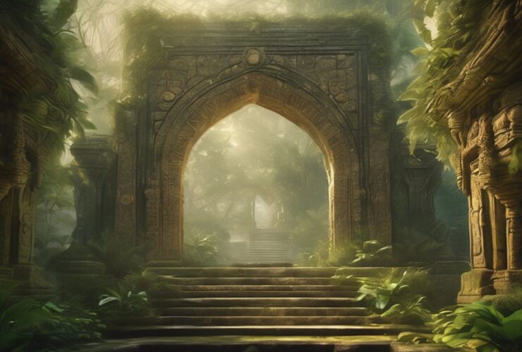 mythical underground civilization concept