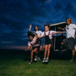 orangutan drives golf cart