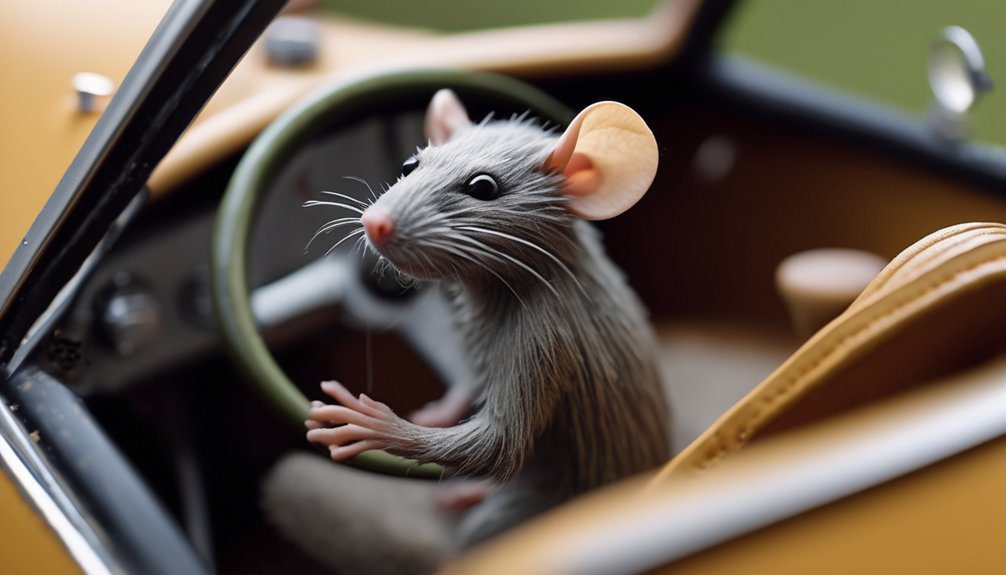 rats learning vehicle navigation
