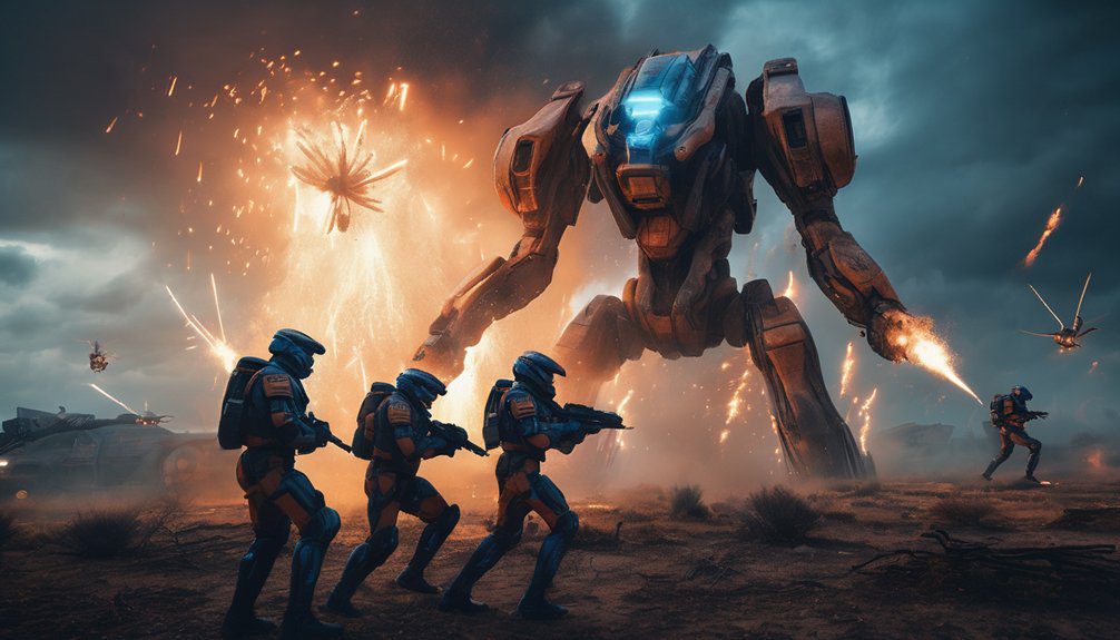 time traveling alien combat